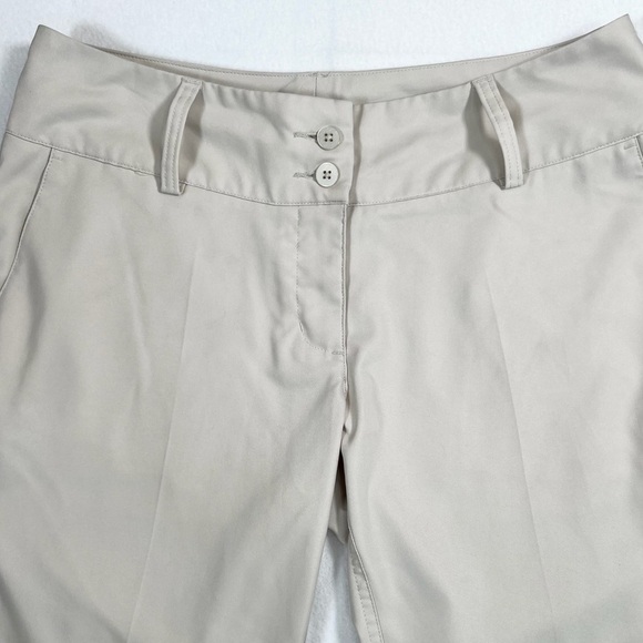 ADIDAS Women's ClimaLite Beige Double-Buttoned Bermuda Golf Shorts Size 6 - Picture 3 of 15